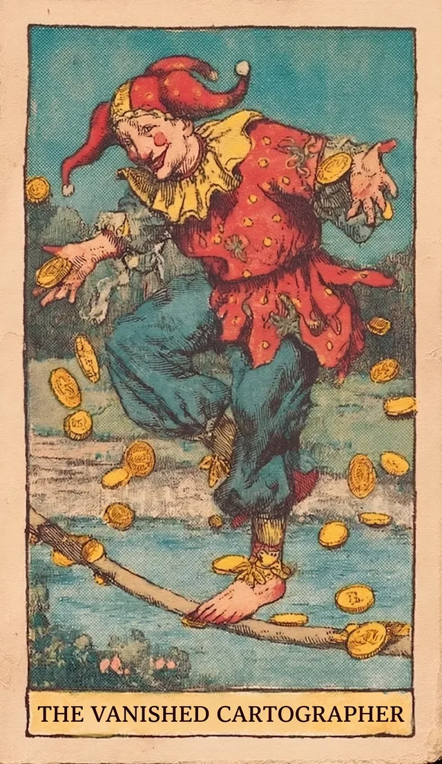 The Vanished Cartographer tarot card